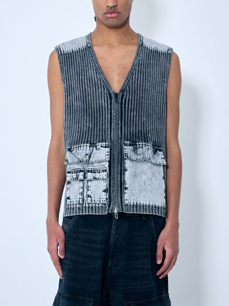 K-Margie Rib Zip-Up Top