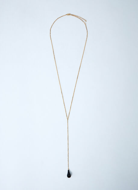 Onyx Drop Necklace