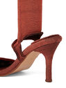 Isa Boulder Short Garter Heel Sandals Red flisa0249017col