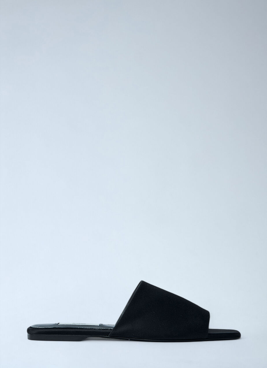 Satin Bandeau Slides