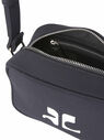 Courrèges Camera Shoulder Bag with Logo  flcou0247005blk