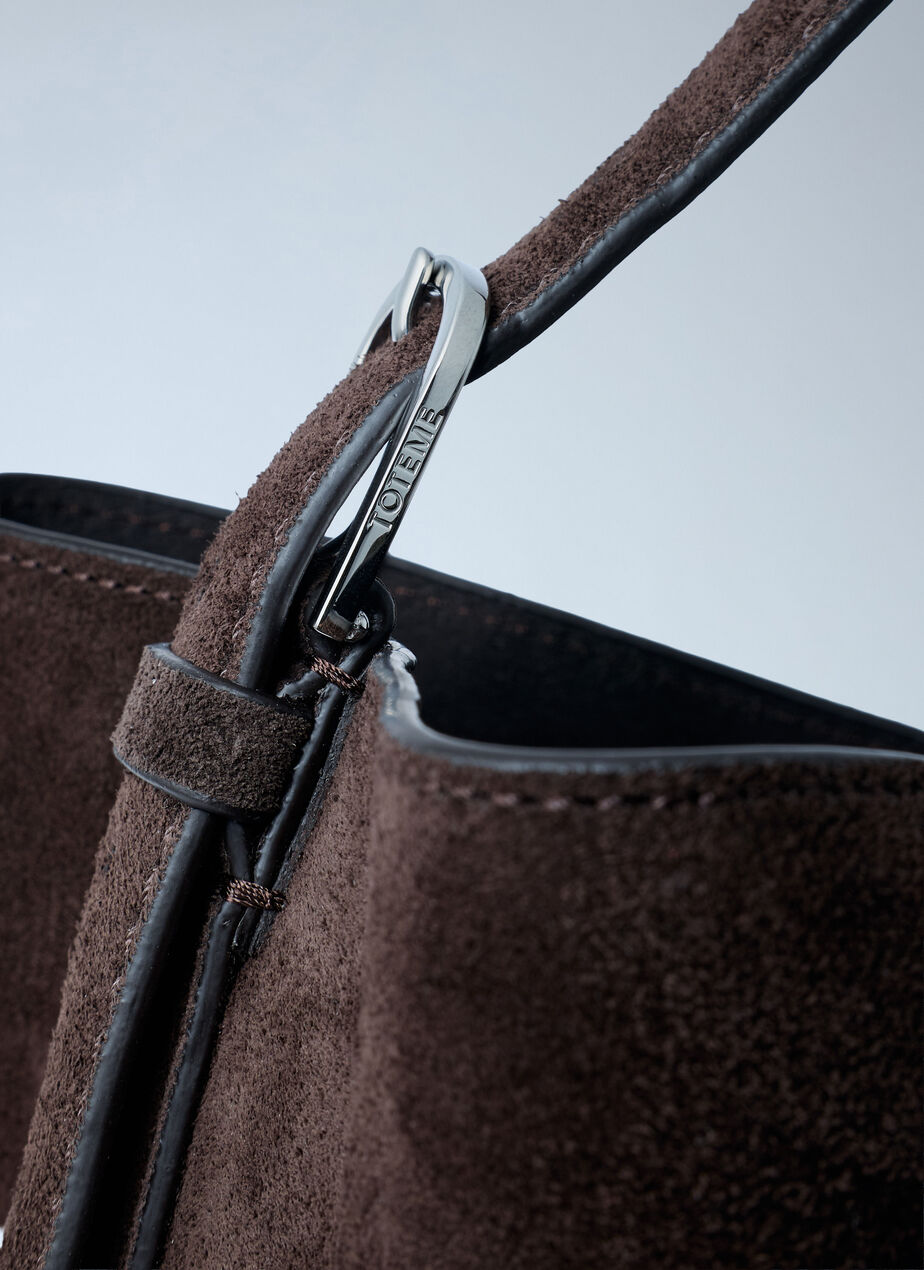 Suede Belted Tote Bag