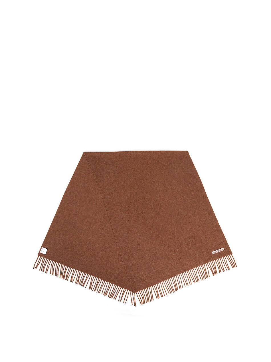 Fringe Scarf in Brown
