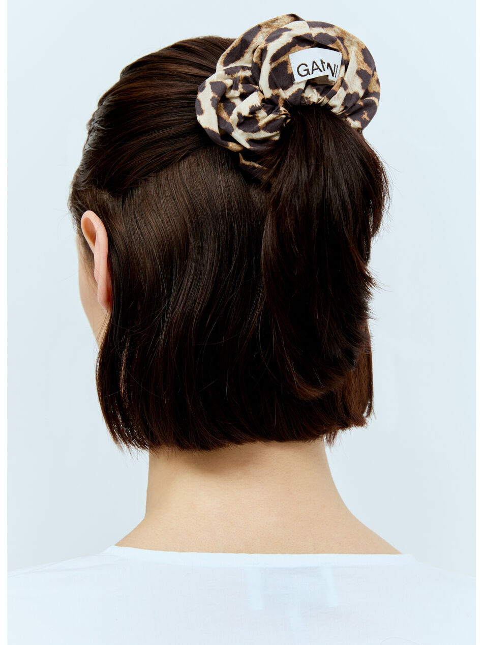 Animal Print Cotton Scrunchie