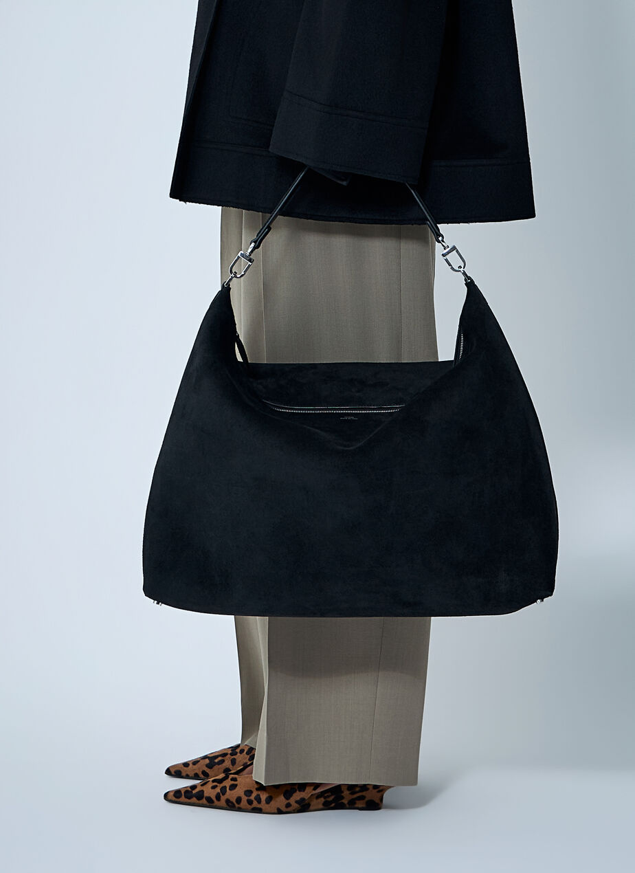 Suede Scoop Tote Bag