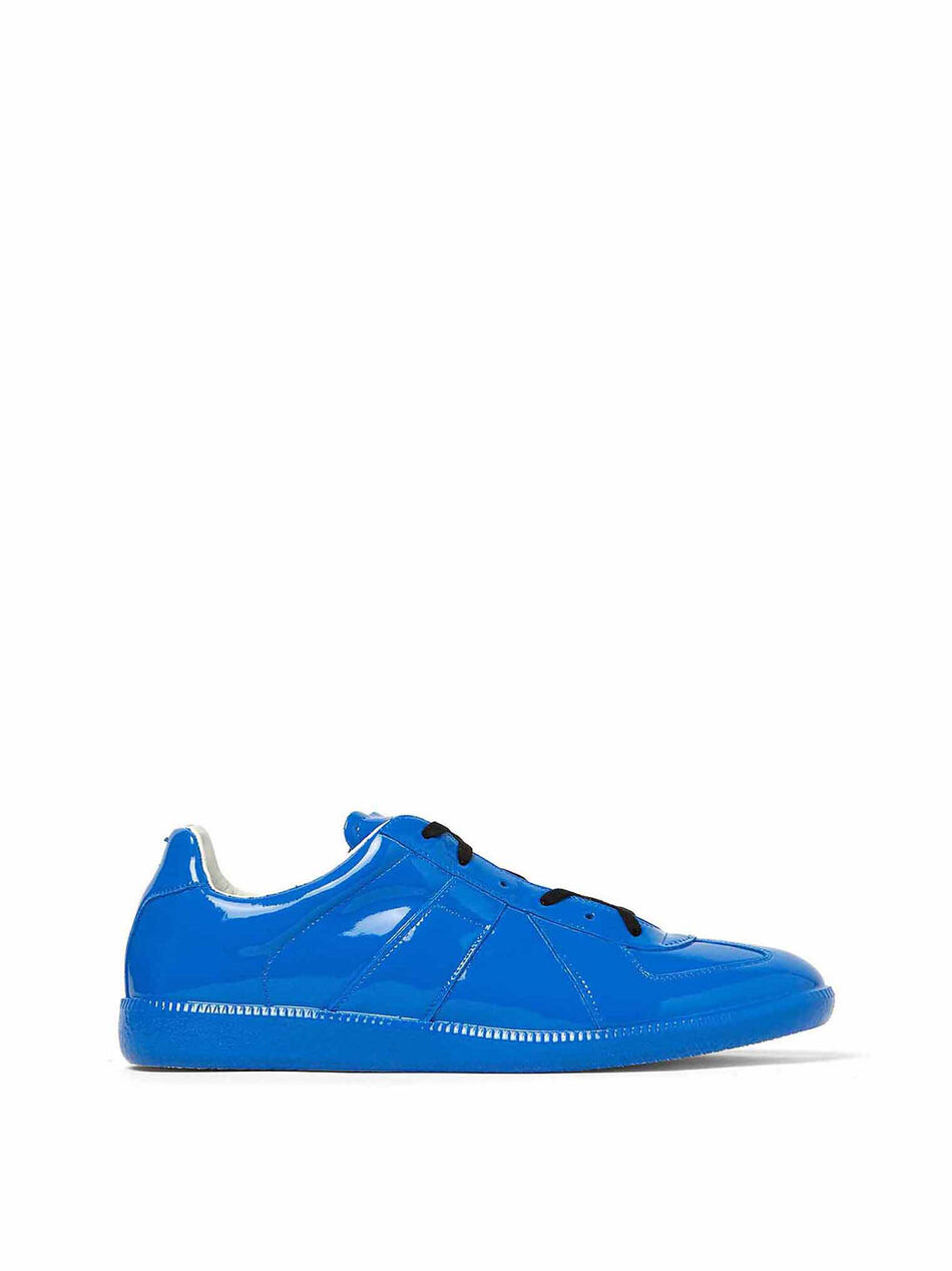 Replica Sneakers in Patent Leather Blue
