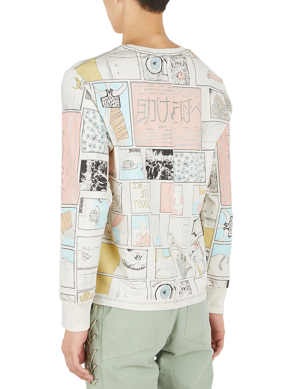 Graphic Lapped Long Sleeve T-Shirt