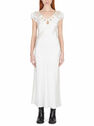 Marc Jacobs Cut Out Motif Silk Dress White flmcj0247002wht