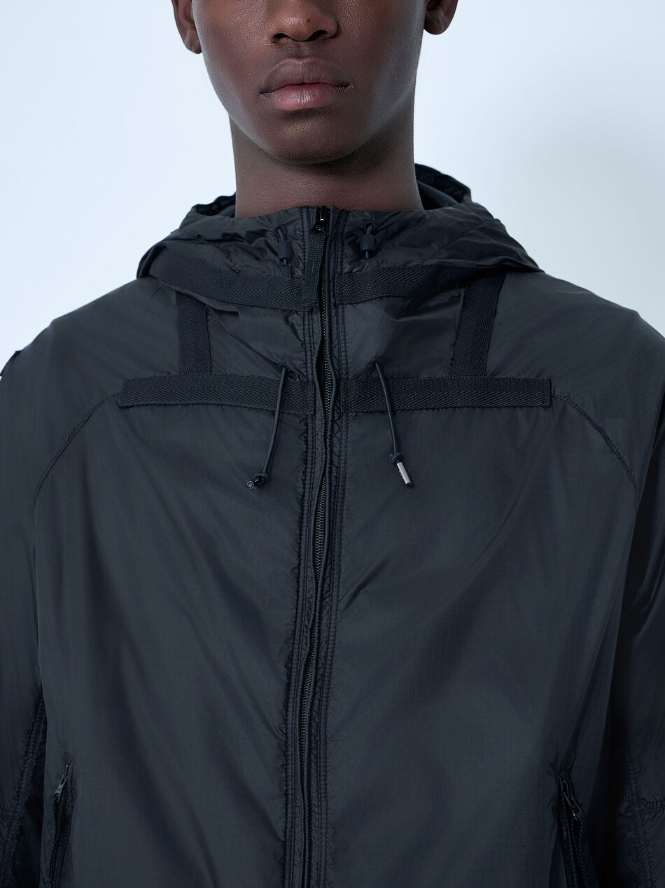 Hooded Logo Patch Jacket