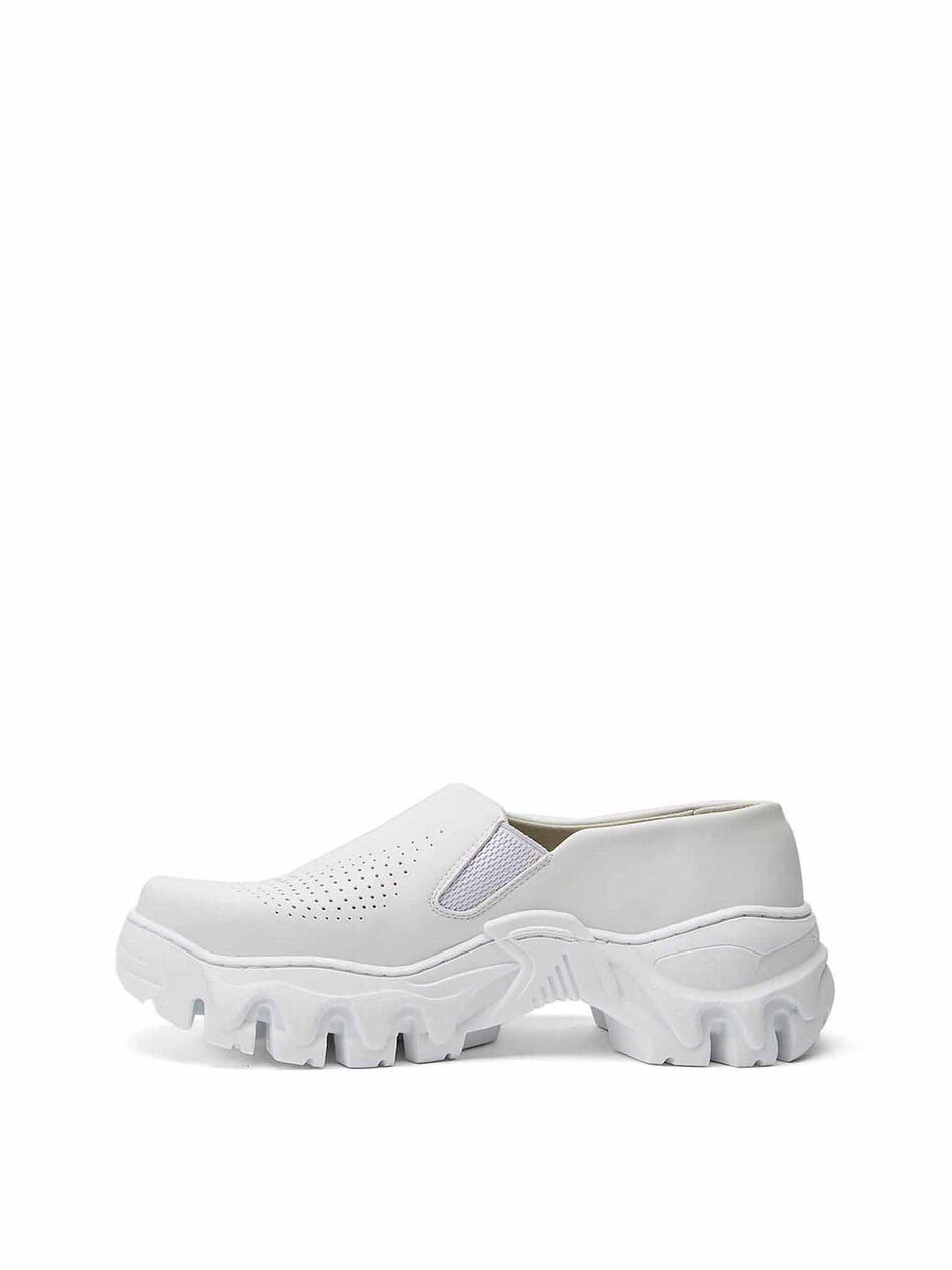 Boccaccio II Faux Leather White Sneakers