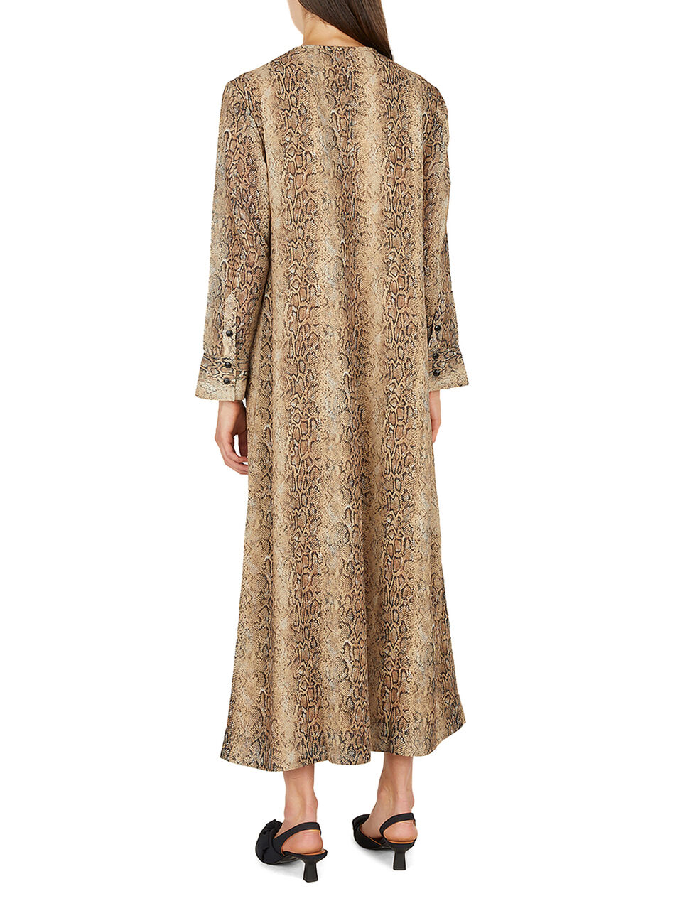 Snake Print Maxi Dress