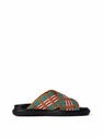 Marni Fussbet Sandals in Leather Brown flmni0247028pin