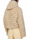 Acne Studios Shearling Hooded Jacket Beige flacn0248022bei
