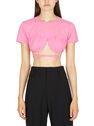 Jacquemus Le Baci Cropped T-Shirt Pink fljac0250146pin