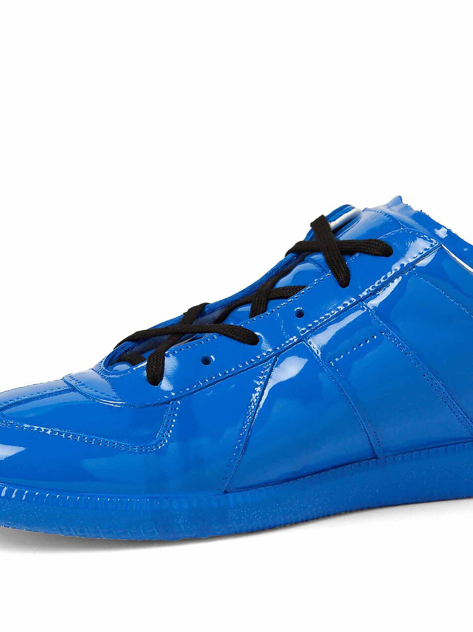 Replica Sneakers in Patent Leather Blue