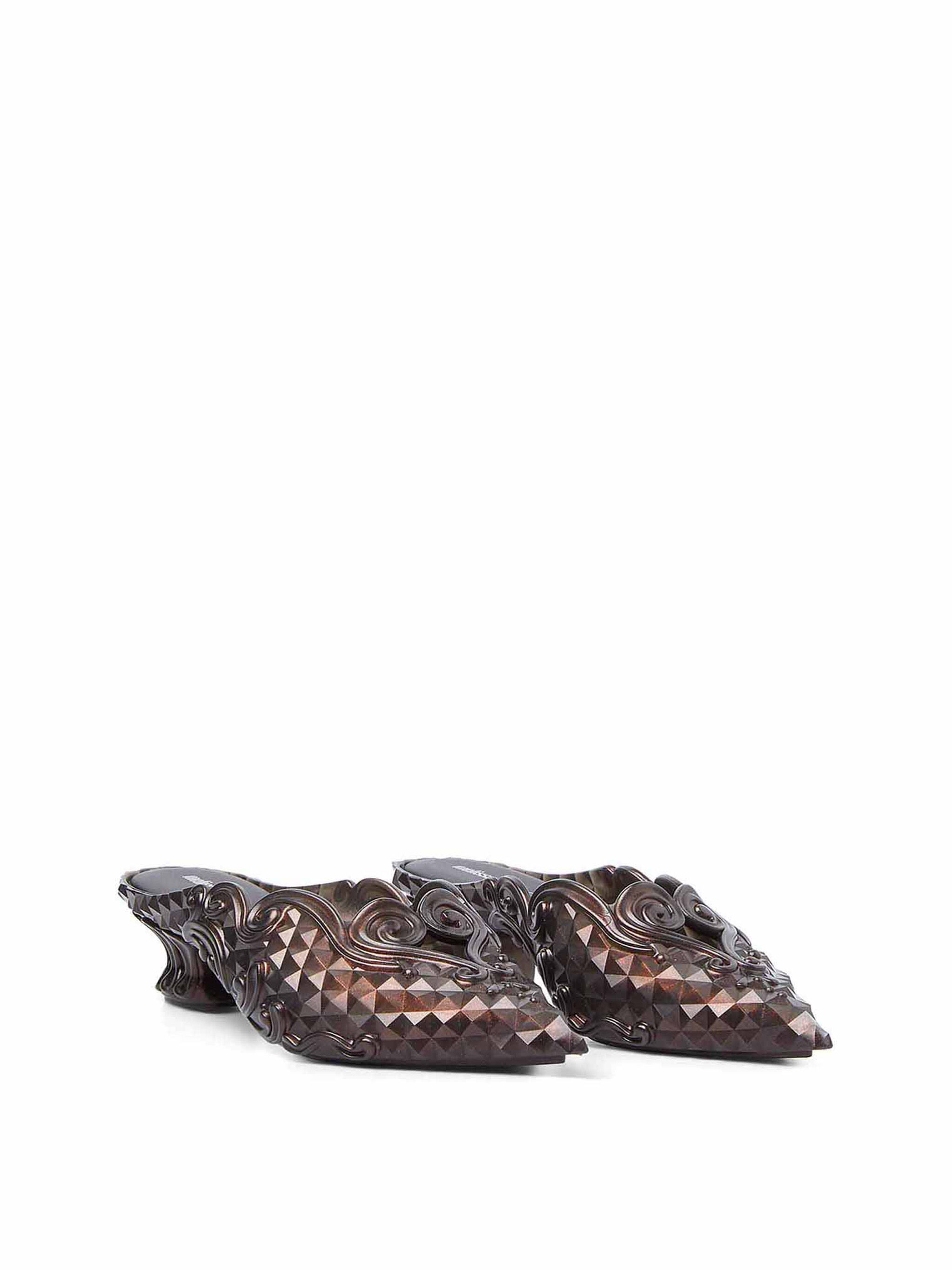 melissa y/project ダークブラウン Y/Project x Melissa Brown PVC Mules Shoes | THE FLAMEL®
