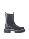 GANNI Cleated Chelsea Boots Black flgan0250016blk