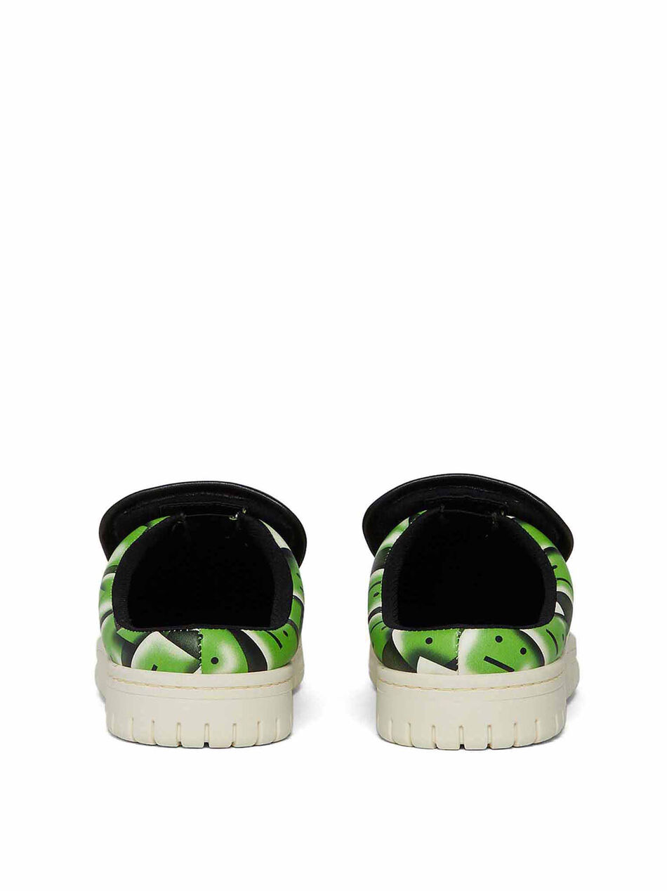 Slip On Sneakers in Green/Black
