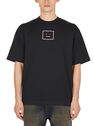 Acne Studios Emebllished Face Patch T-Shirt Black flacn0149041blk