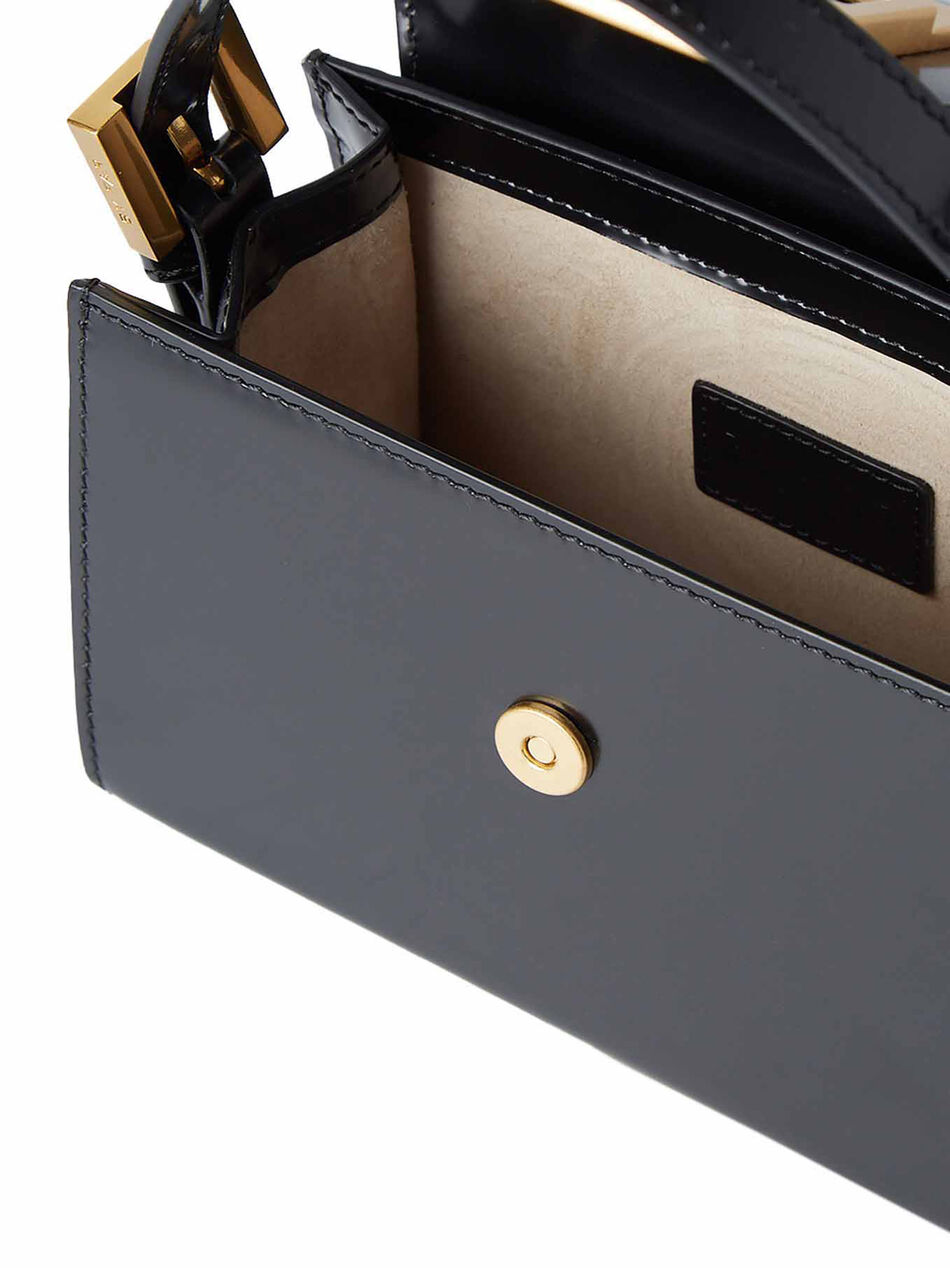 Borsa a Mano Fran in Pelle Nera