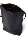 GANNI Banner Small Shoulder Bag in Black Black flgan0251044blk
