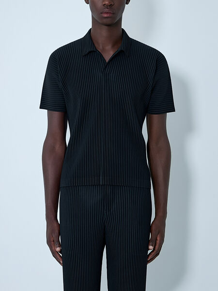 Pleated Polo Shirt