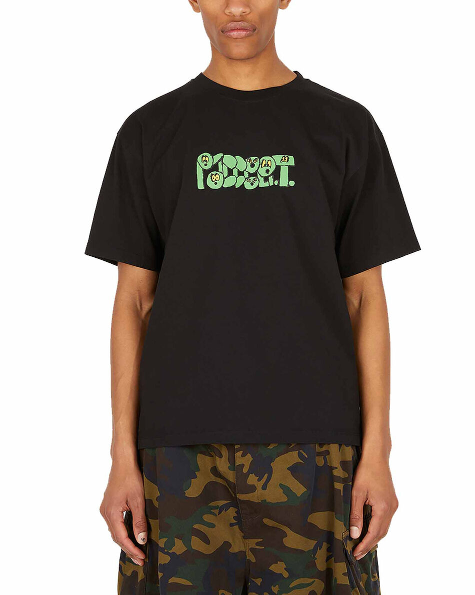 Captek Printed Black T-Shirt
