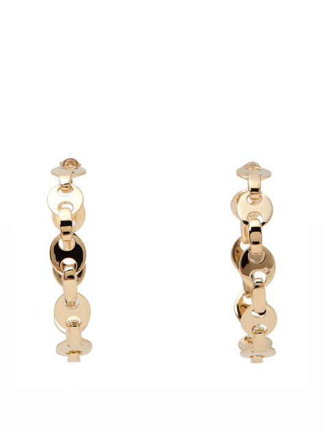 Eight Link Nano Hoop Earrings