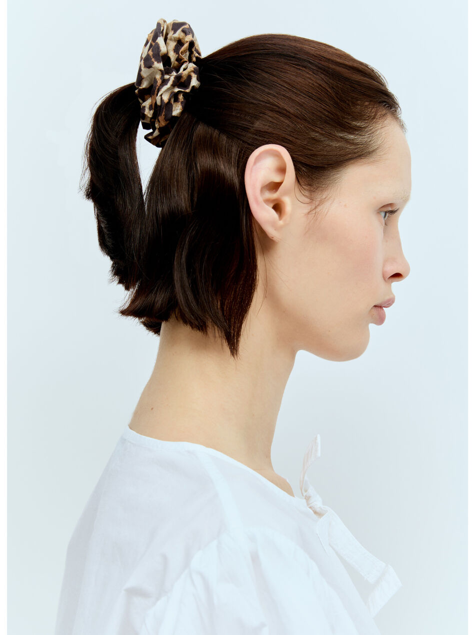 Animal Print Cotton Scrunchie