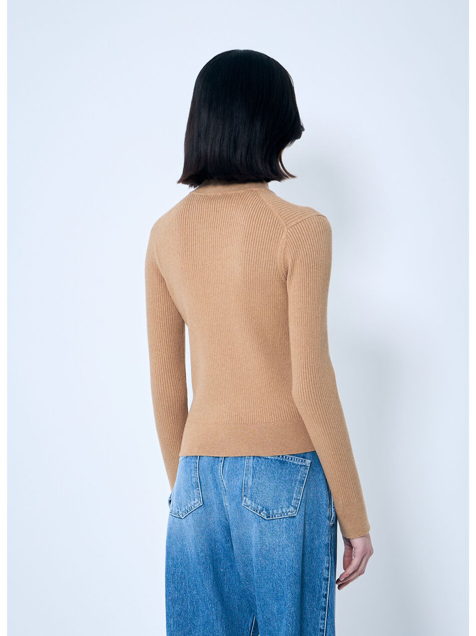 Fitted Zip-Up Cardigan