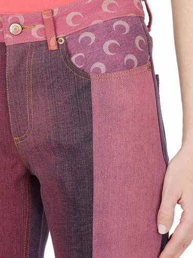 Marine Serre Straight Leg Moire Pants | THE FLAMEL®