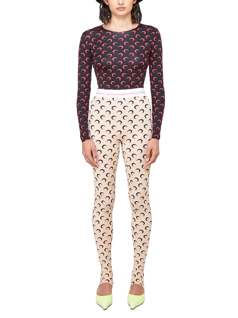 Maglia Second Skin con Mezzaluna All-Over