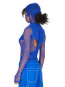 Dion Lee Body in Pizzo Visceral Masked Blu fldle0250001blu