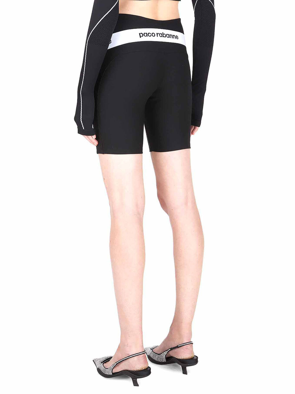 Black Cycling Short with Logo