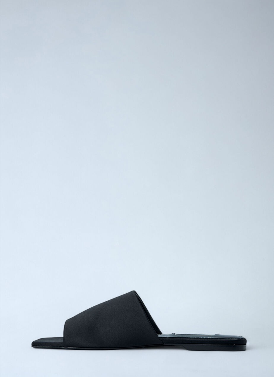 Satin Bandeau Slides