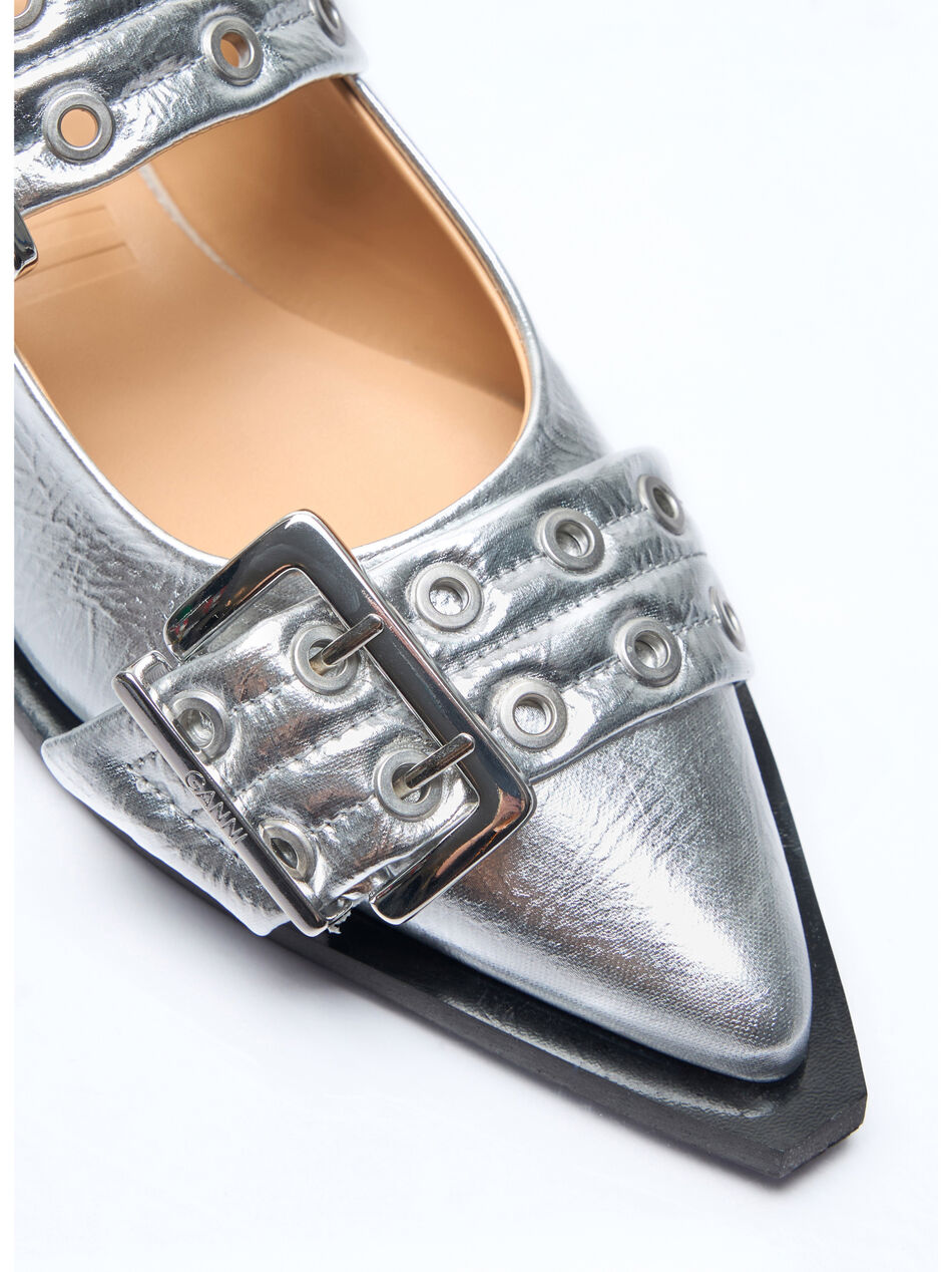 Feminine Buckle Ballerina Flats
