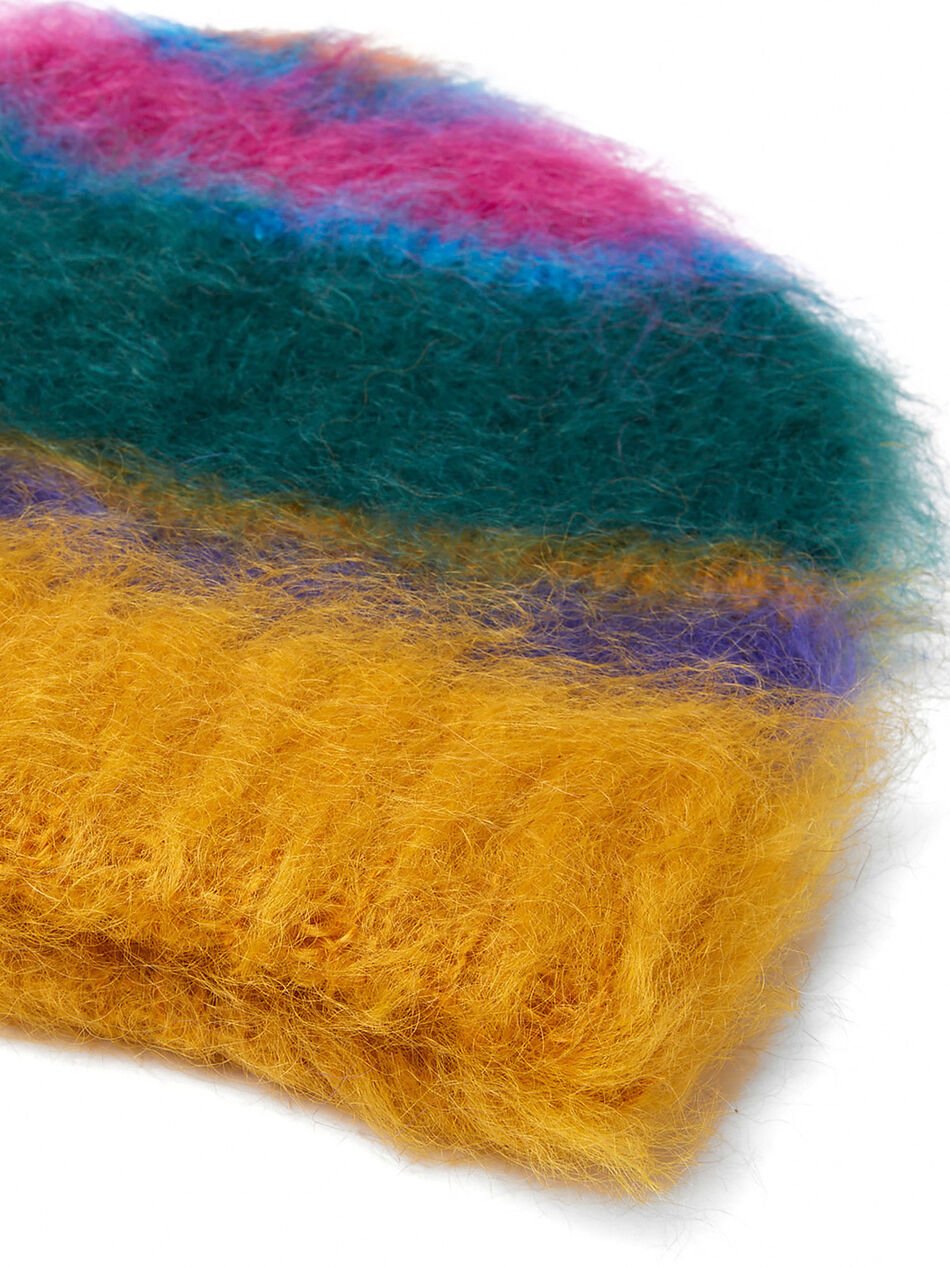 Mohair Beanie Hat Multicolor