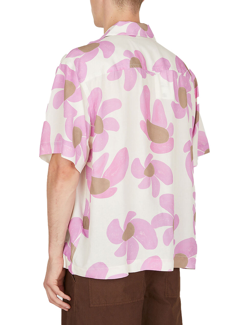 La Chemise Jean Bowling Shirt in Pink