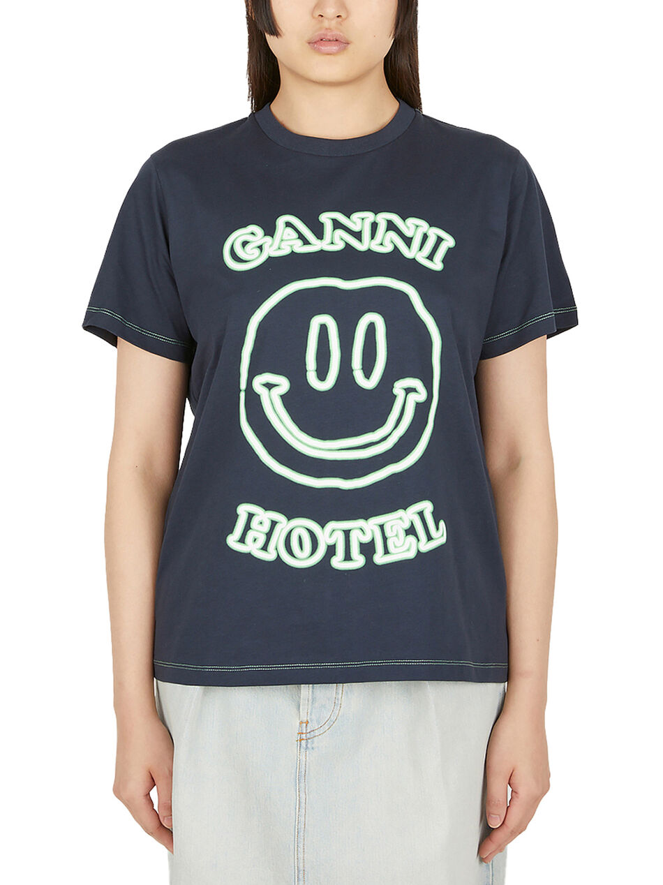 Ganni Hotel Print T-Shirt