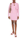 Blumarine Pointelle Knit Twin Set Pink flblm0249010pin