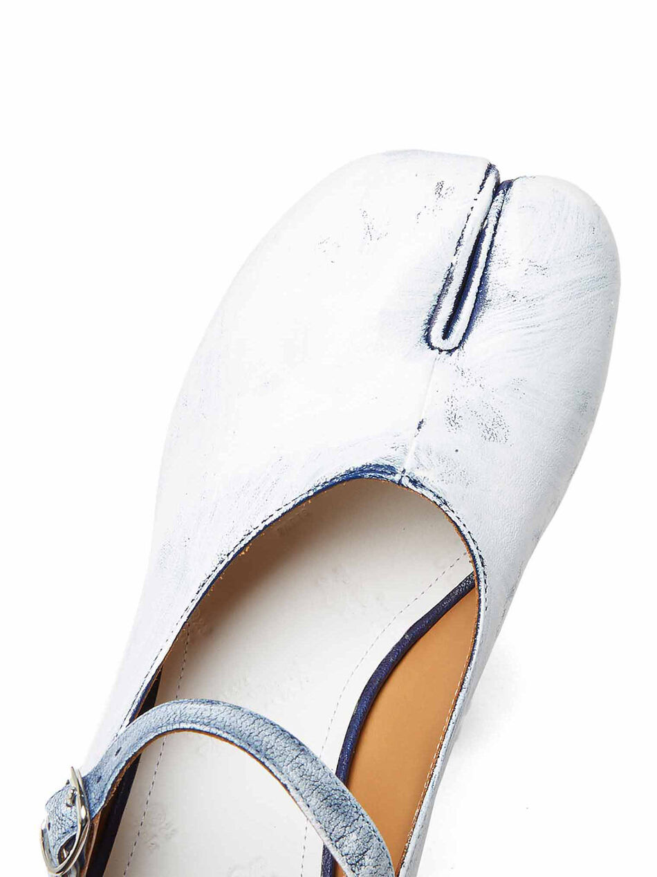 Tabi Mary Jane Leather Shoes with Heel