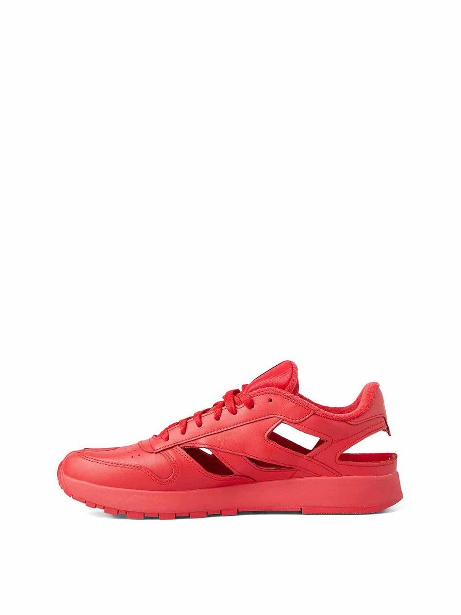Classic Leather DQ Sneakers in Red