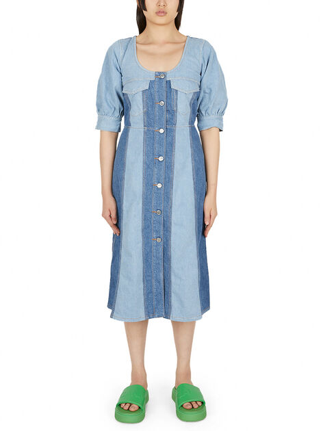 Patchwork Denim Dress