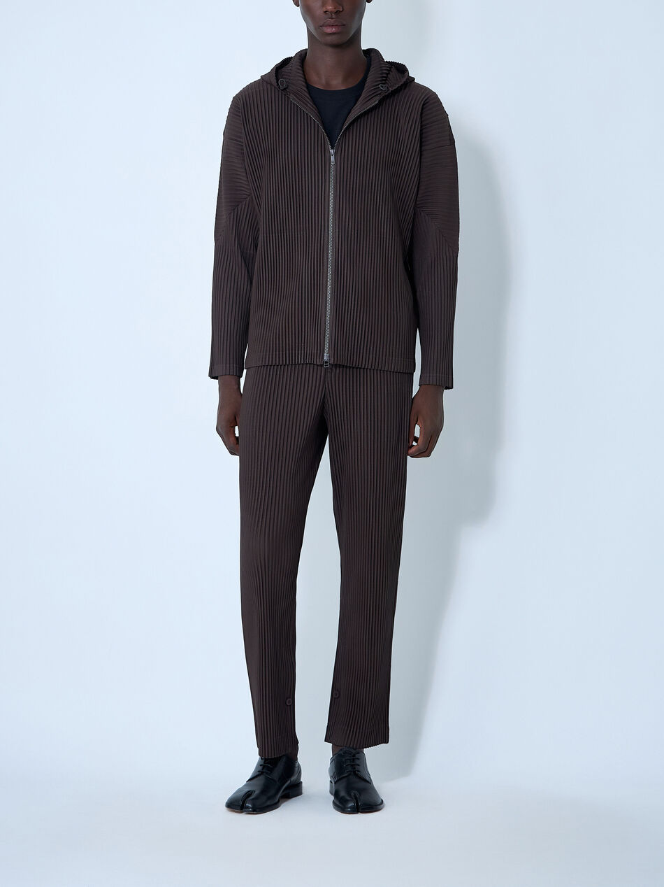 Pleated Hooded Jacket