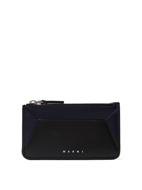 Colour Block Zip-Top Cardholder