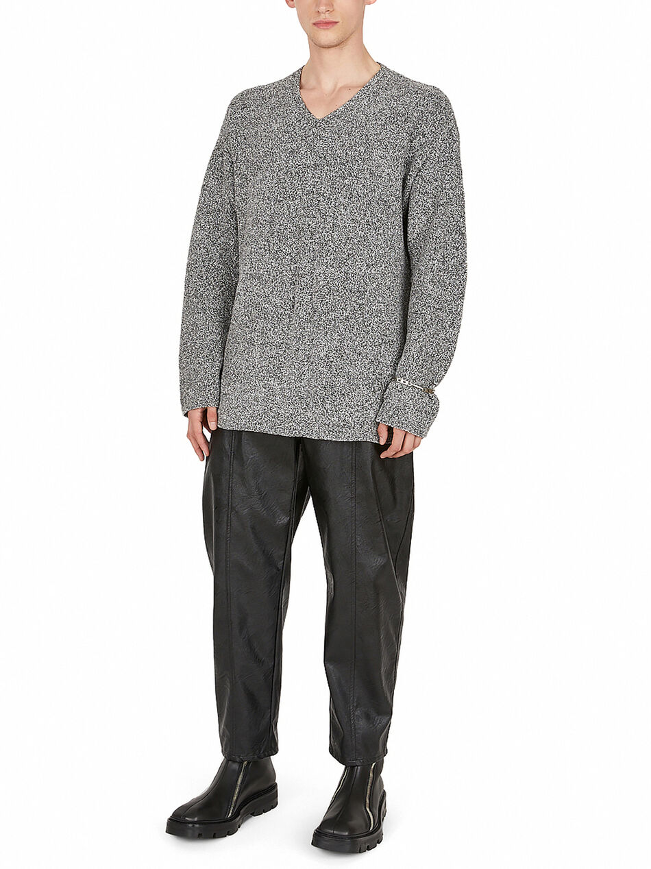 Marled Boucle V-Neck Sweater