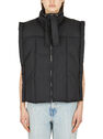 GANNI Oversized Puffer Vest Black flgan0250033blk