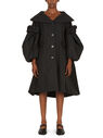 Simone Rocha Padded Puff Sleeve Coat Black flsra0250004blk