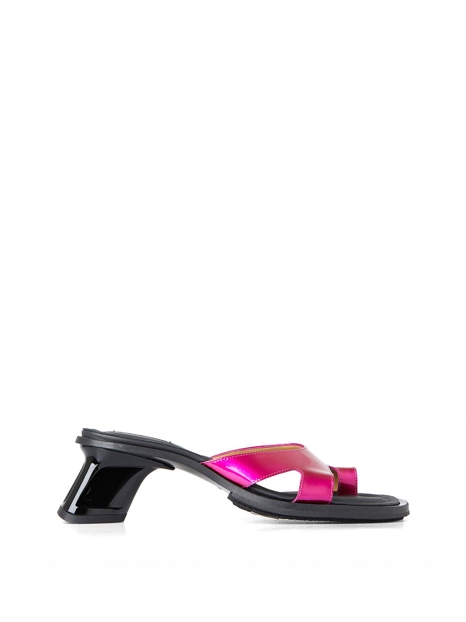 Ava Heeled Sandals in Pink