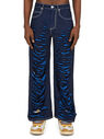 Marni Jeans Strappati con Effetto Anticato Blu flmni0150018blu